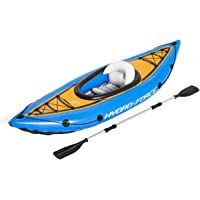 Bestway 65115 - Kayak Hinchable Hydro-Force Cove Champion 275x81 cm Individual con Remo y Bomba